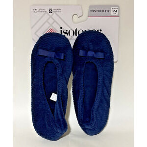 Isotoner Women’s Slipper Size SM 5-6 Blue Suede Sole